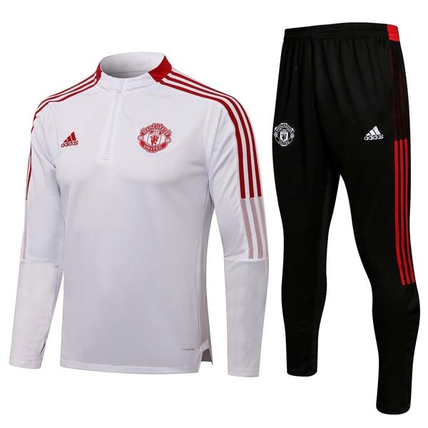 Sweatshirts Manchester United 2022 Weiß Schwarz